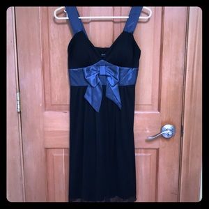 Black and charcoal dress